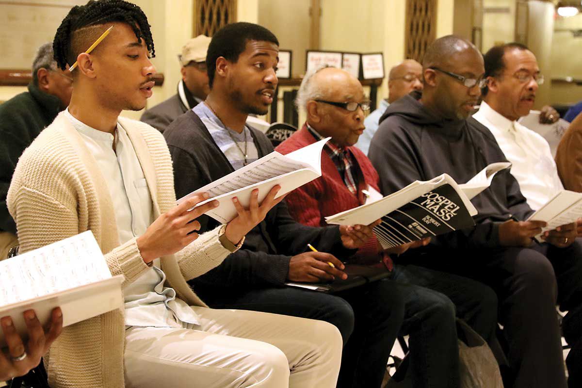 IN UNISON Chorus rehearsal